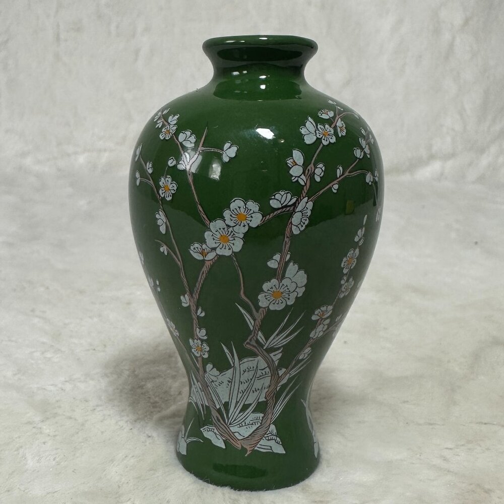 Franklin Mint Plum Blossom Mini Imperial Collection Dynasty Vase 1980 Japan